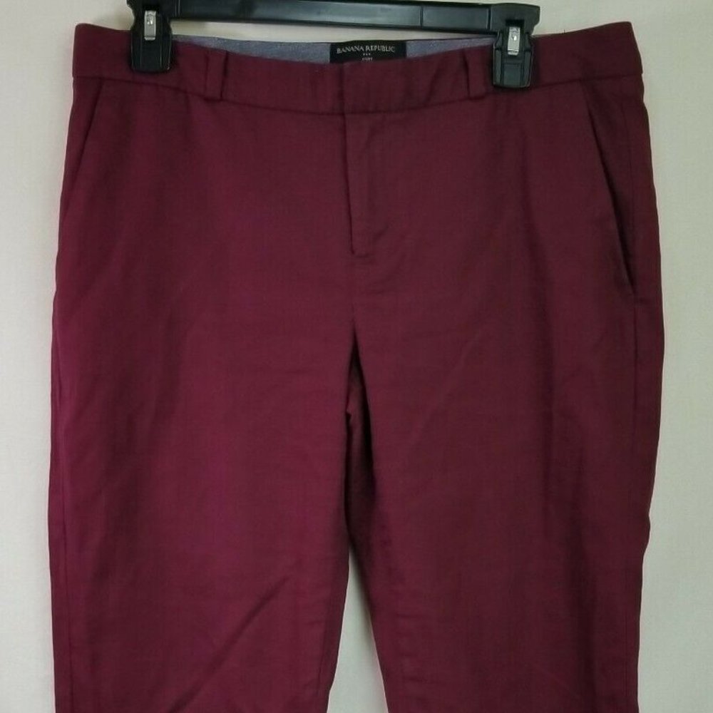 Banana Republic Avery Beetroot Red Maroon Pants